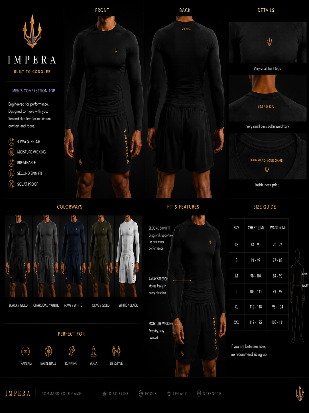 IMPERA men's compression top